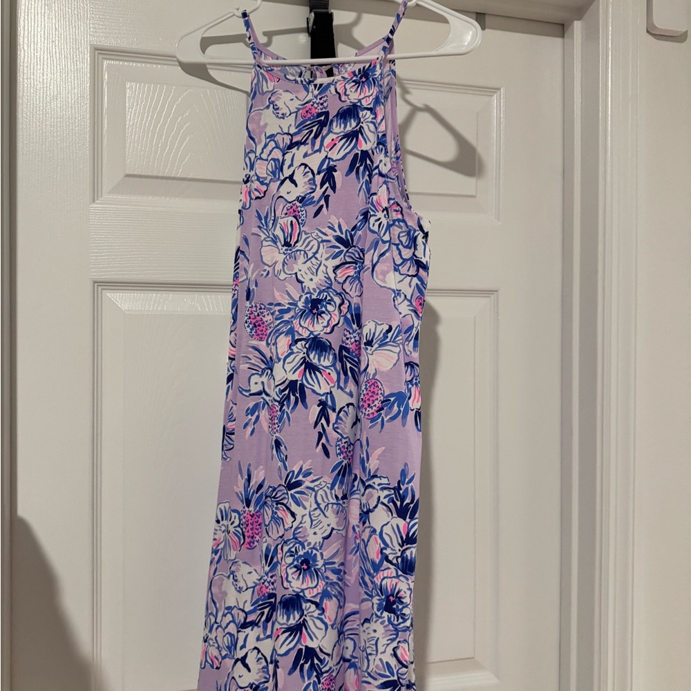 Lilly Pulitzer Pink and Blue Floral Mini Dress